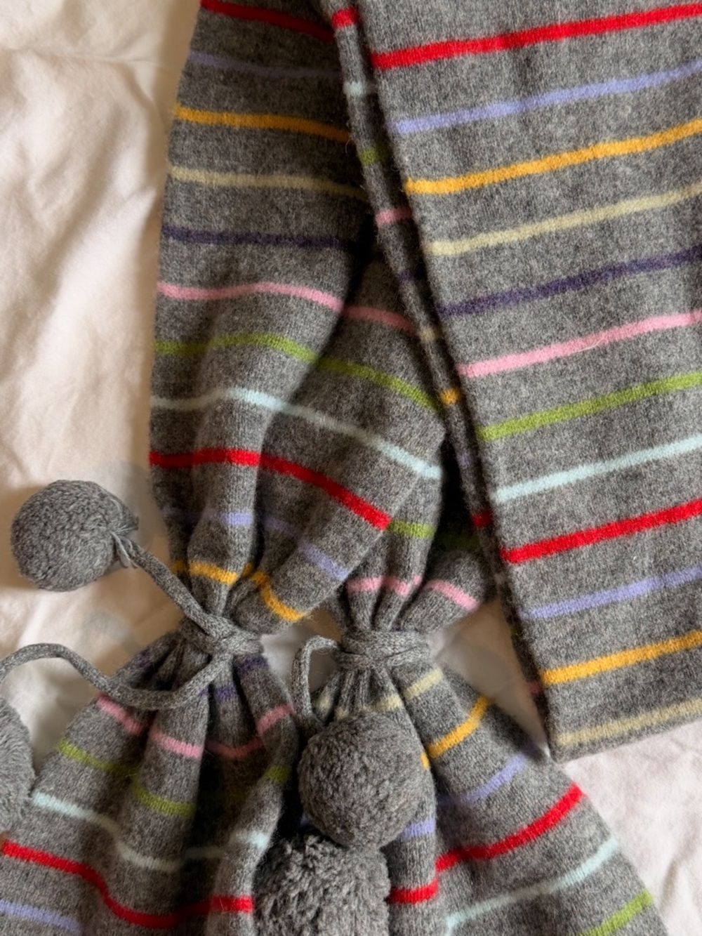 ASO Harry Potter (Hermione) Vintage Grey Gap Striped Scarf - Picture 2 of 6